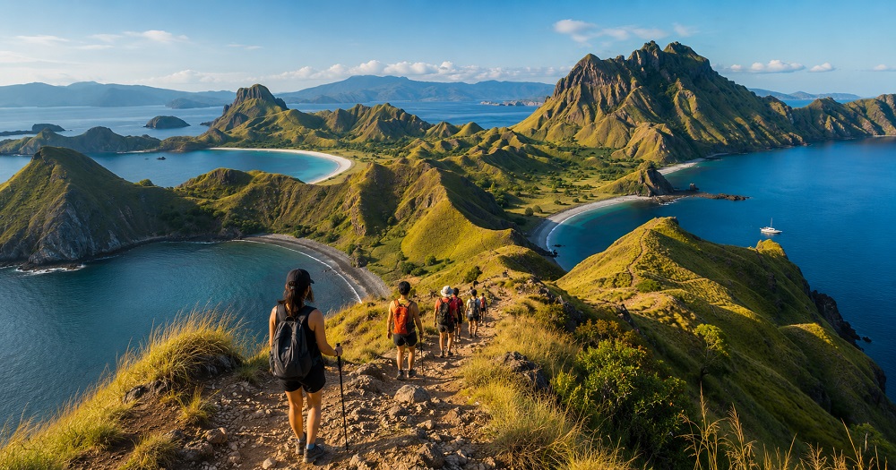Pulau Padar Puncak Ikonik dengan Panorama Tiga Teluk yang Memesona