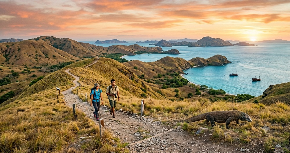 Pulau Rinca Destinasi Trekking Tenang
